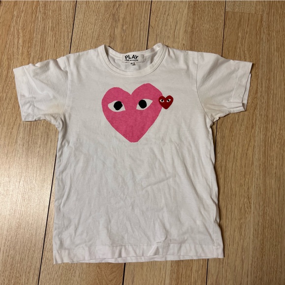 Comme Des Garsons Play Pink Heart Tee - Picture 2 of 9